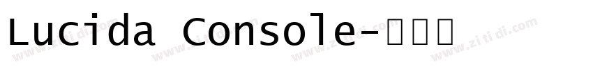 Lucida Console字体转换